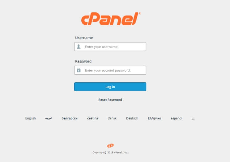 Step 1 – login to CPanel