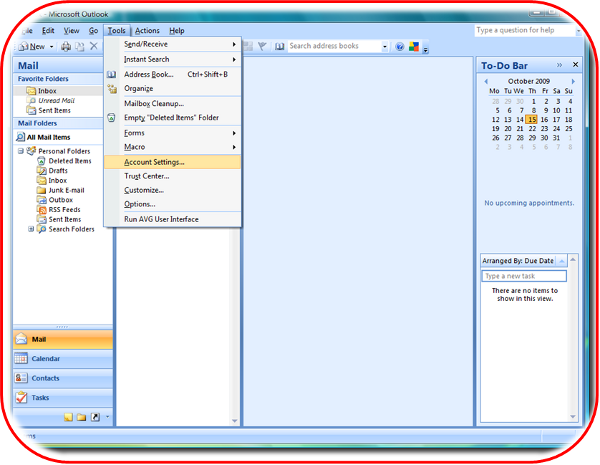 how to set up two email accounts in outlook 2007