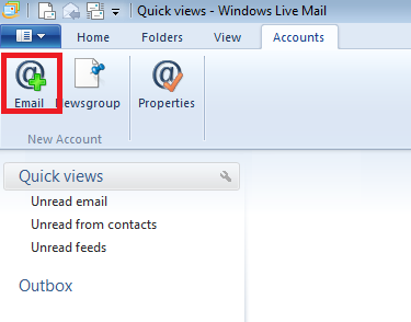 windows live mail setup for windows 7