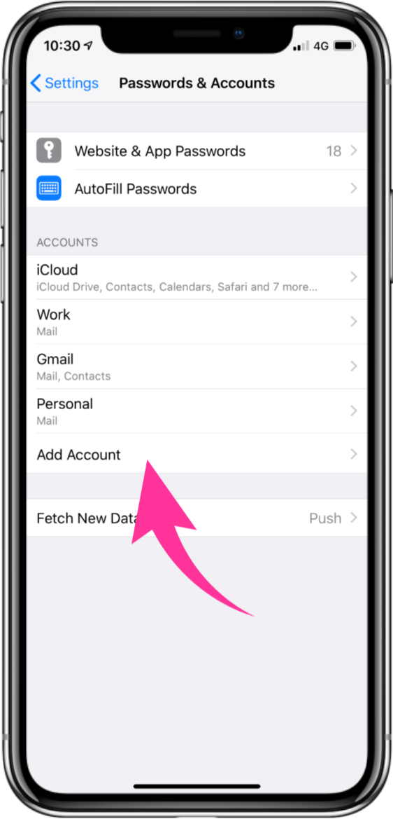 how to set up imap gmail on iphone